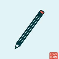 Icono de lápiz aislado vector