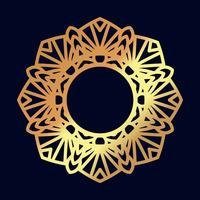 Mandalas de oro. Meditación de la boda india. vector