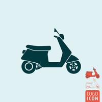 Icono de scooter aislado vector