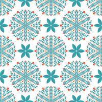 Seamless  pattern of snowflakes  vector