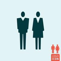 Gender icon isolated vector