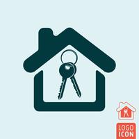House icon isolated vector