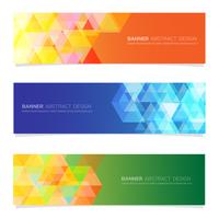 Abstract  design banner web set   template. vector