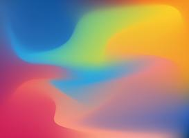 Abstract 3D wave colorful dynamic effect background. vector