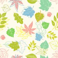 seamless texture of spring leaves vector