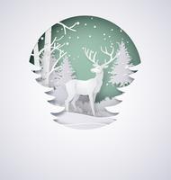 Deer in forest 