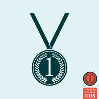 Medal icon isolated