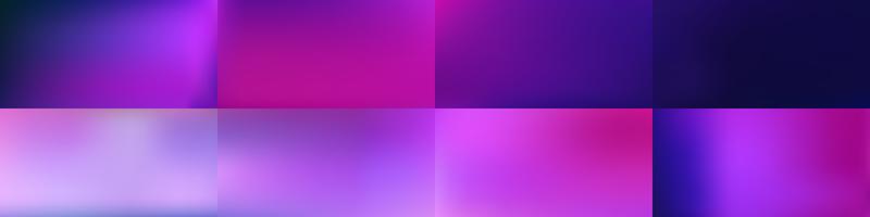 Set of Smooth abstract colorful mesh backgrounds Vector design