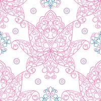 Seamless patterns Russian motives of northern painting vector