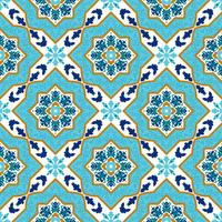Portuguese azulejo. White and blue patterns. 