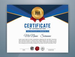 Multipurpose Modern Professional Certificate Template vector