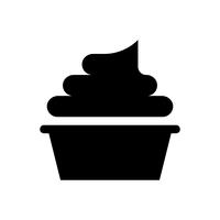 Ilustración de vector de servicio suave, icono de estilo sólido de dulces