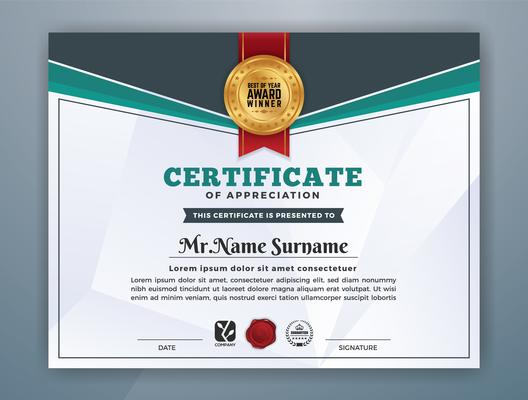 Multipurpose Modern Professional Certificate Template