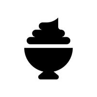 Soft serve vector illustration, Sweets solid style icon
