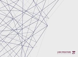 Líneas de superposición abstracta estructura sobre fondo blanco. vector