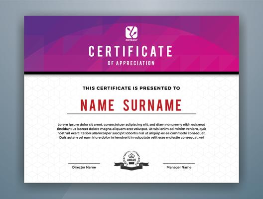 Multipurpose Modern Professional Certificate Template