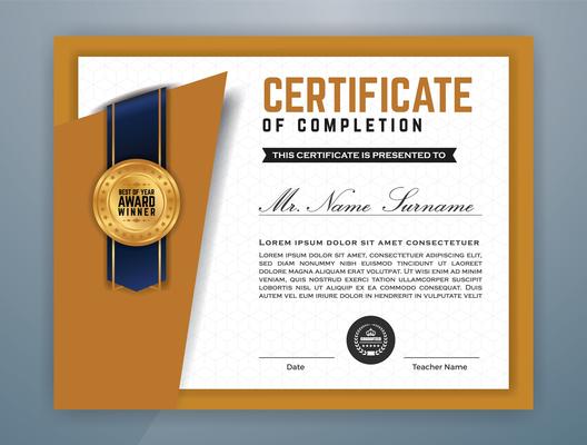 Multipurpose Modern Professional Certificate Template