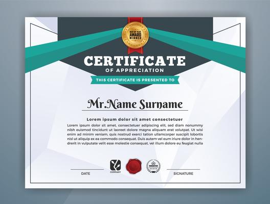 Multipurpose Modern Professional Certificate Template Design