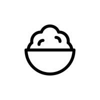 Soft serve vector illustration, Sweets line style icon