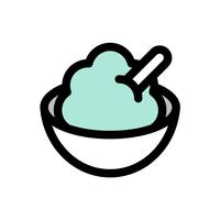 Soft serve vector, Sweets filled icon editable outline vector