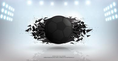 Sport banner background, Realistic graphic design 3d ball element with Copy space for Presentation mockup template.