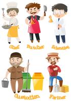 Different types of occupations vector