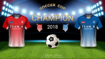 World championship football cup templat, Final match-winning concept. vector