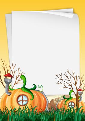 Nature pumpkin house frame