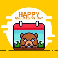 Groundhog Day  vector