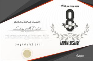 anniversary background vector