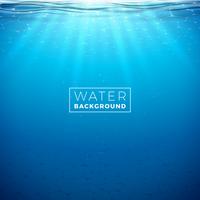 Vector underwater blue ocean background design template. Summer illustration with deep sea scene for banner, flyer, invitation, brochure, poster or greeting card.