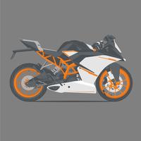 Sports Bike KTM vector