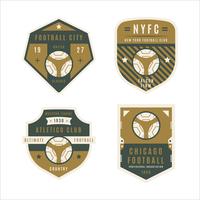 Collection of Football Badge	 vector