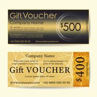 Gift voucher template vector