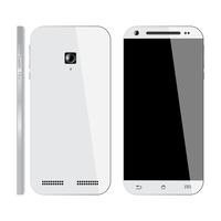 Smart phone white vector