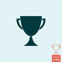 Trophy icon isolated vector