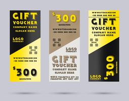 Gift voucher template vector