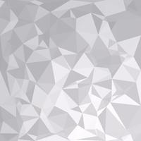 Fondo poligonal gris blanco, plantillas de diseño creativo vector