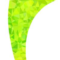Fondo de mosaico poligonal verde, plantillas de diseño creativo vector