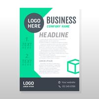 Diseño de folleto de negocios vector