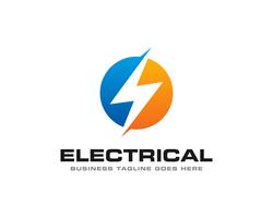 Electrical Thunder Logo Icon Vector