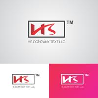 Creative HS Logo Design Template vector