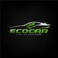 Diseño de Logo Eco Car vector