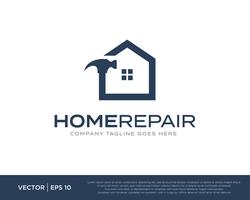 Home Repair Build Logo Icon Vector