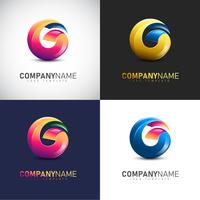 Abstract 3D Letter G logo Template for your Company Brand vector