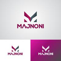 Plantilla de diseño de logotipo corporativo M vector