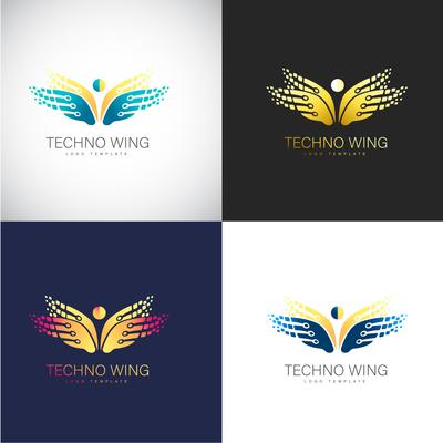 Abstract 3D Butterfly logo Template for your Company Brand