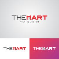 Plantilla de diseño de logotipo corporativo de The mart vector