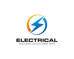 Electrical Thunder Logo Icon Vector