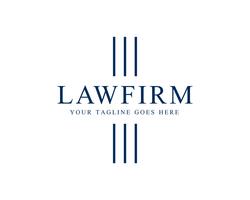 Law Firm Pillar Logo Template Vector